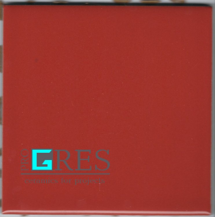 Плитка керамическая Vitra, М10х10, RAL 3000 Red glosy К526441